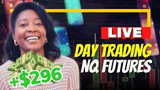 LIVE Day Trading Nasdaq Futures 296 PROFIT  Apex Trader Funding [upl. by Ahsito]