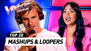 Sensational MASHUPS amp LOOPING Artists on The Voice [upl. by Wieren]