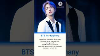 BTS  Jin Epiphany lyrics bts jin epiphany btsmilitary trendingBTSarmyforever7773 [upl. by Aloz]