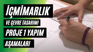 İç Mimarlık Ve Çevre Tasarımı Hakkında  Proje I  II Yapım Aşamaları HD [upl. by Nosneh]