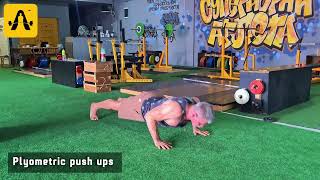 Plyometric push ups [upl. by Eydnarb580]