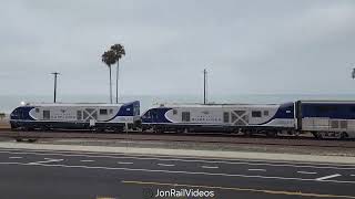 81424 Pre Amtrak Pacific Surfliner 562 rolls through Capistrano Beach ft doubleheader1 [upl. by Ianaj]