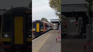 Class 158 passing Wymondham at 50MPH [upl. by Ier373]