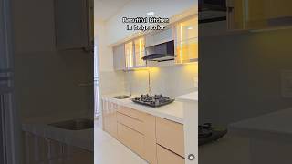 Trending beige color in kitchen2024 kitchen modular trending interiordesign home viralvideo [upl. by Zetnwahs773]