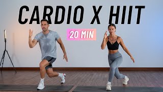 20 MIN CARDIO HIIT WORKOUT  ALL STANDING  Full Body No Equipment Home Workout [upl. by Aivekal]