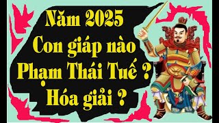 Năm Ất Tỵ 2025 những con giáp nào phạm Thái Tuế  KHI PHẠM THÁI TUẾ NÊN LÀM GÌ [upl. by Isidoro]