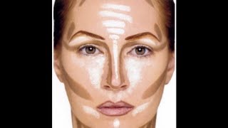 Contouring and Highlighting Gesichtskontur 3D Make up [upl. by Seraphina]