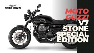 2023 Moto Guzzi V7 Stone Special Edition Price Specs Features [upl. by Yrellav]