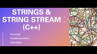 String and stringstream  concept amp C implementation [upl. by Lilas]