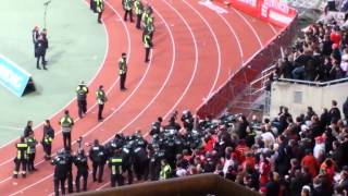 1FC Nürnberg vs FC Bayern  Ultras präsentieren Südkurve München Fahne [upl. by Esbensen]