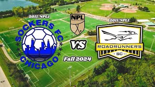 Fall 2024 Sockers FC Chicago vs Roadrunners SC 2011NPL1 [upl. by Asilram]