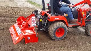 Lawn reseeding getting the ground ready [upl. by Enytnoel]