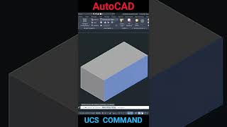 AutoCAD UCS COMMAND [upl. by Sivam]