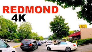 Downtown Redmond Washington Drive 4k [upl. by Aikkin554]