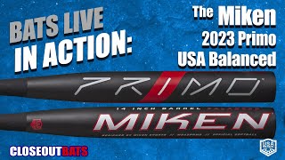 HITTING Miken Primo Balanced Slowpitch Bat USA MSA3PRMB 2023 [upl. by Wieche]