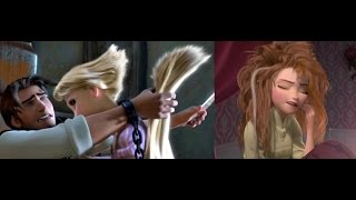 Disney Characters Most Amazing Hair Moments Princess Hairstyles Haircut Frozen Tangled Beauty Beast [upl. by Michaeu]