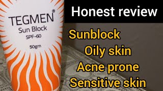 Sunscreen for Oily Skin  Recommendation  Oily  acne pore  oily sensitive skin  Tegmen Sun Block [upl. by Sunev]