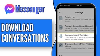 How to Download Facebook Messenger Conversations Full Guide [upl. by Yellas]