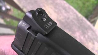 Heinie Over 50 Sights on a Glock 17 Pistol [upl. by Brien]