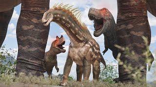 PLAYING THE BIGGEST DINOSAURS IN THE GAME  Path Of Titans [upl. by Nomar433]