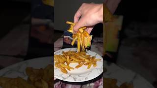 fries asmr 😋👌 food dailyvlog minivlog shortvideo [upl. by Ateekahs]