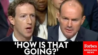 Applause Breaks Out When Mike Lee Zings Mark Zuckerberg During Senate Hearing With Social Media CEOs [upl. by Ykcir56]