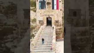 Aerial footage inside Aleppo Citadel [upl. by Falkner]