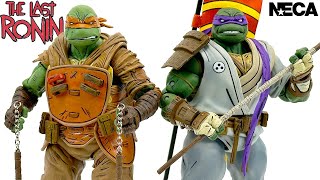 NECA TMNT Last Ronin Michelangelo amp Donatello Review [upl. by Ennayelhsa]