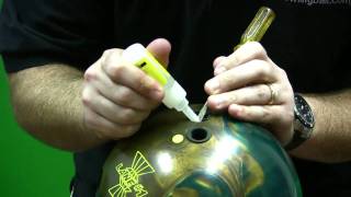 How to Glue in Finger Inserts  BowlVersity Video by bowlingballcom [upl. by Dranyar]