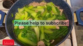 Pak Choy Soup with Pork Recipe [upl. by Llerol47]