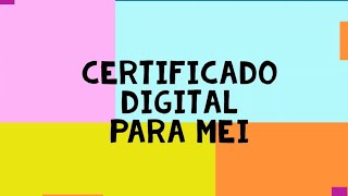 Certificado Digital GRATUITO para Movimentação do FGTS de MEI [upl. by Airdnal]