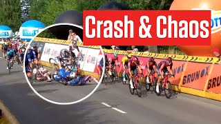 Crash And Chaos In Tour de Pologne 2023 Stage 5 Sprint Finish 🇵🇱😮 [upl. by Lowndes240]