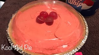 How To Make KoolAid Pie Old School Vintage Recipe  No Bake With 4 Ingredients No Bake Easy Pie [upl. by Oicirbaf]