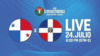 LIVE  Panamá v República Dominicana  CENTROBASKET FEMENINO U15  GROUP PHASE [upl. by Elatnahs]