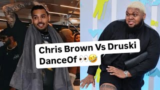 Chris Brown Vs Druski DanceOf Did Chris Lose The Dance Battle [upl. by Aalst]