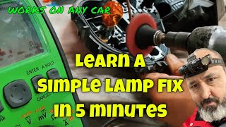 REAR LIGHT NOT WORKING REPAIR EASILY IN 5 MINUTES WITH THIS SIMPLE TIP CUSTOMER CASE STUDY [upl. by Fregger]