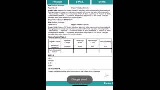 Resume Pdf Maker  Make Your resume instantly [upl. by Ado987]