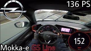 2022 Opel Mokkae 136 PS GSline POV Testdrive AUTOBAHN Beschleunigung amp Topspeed [upl. by Tacye915]