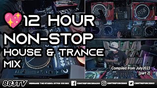 ⚡️ 12 Hour Nonstop House amp Trance mix compilation  July 2023 Part 2 [upl. by Nelan906]