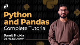 Python Pandas Full Tutorial for Beginners  Data Science  Data Analysis  Data Manipulation SCALER [upl. by Lhok]