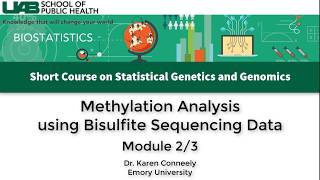 Bisulfite Methylation Sequencing Analysis  Module 2 [upl. by Olfe32]