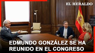 Edmundo González Urrutia se reúne en el Congreso con parlamentaria de Coalición Canaria [upl. by Sheela]