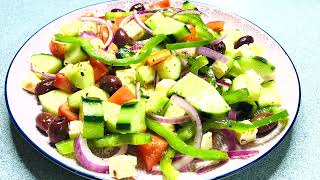 MY STYLE HOW TO MAKE A VERY DELICIOUS GREEK SALAD AT HOME RECIPE  Fili Fusions Kitchen [upl. by Washburn423]