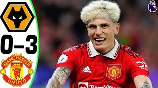 Wolves vs Manchester United 03  All Goals and Highlights  2024 🔥 GARNACHO [upl. by Xonnel]