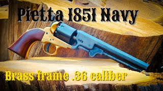 The cheapest cap and ball revolver  Pietta 1851 Navy with brass frame [upl. by Bigner]