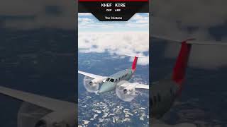 Beechcraft King Air 350i  Microsoft Flight Simulator  Manassas VA to Grand Strand Myrtle Beach [upl. by Eidua597]