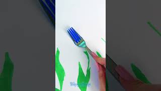 Fork Drawing Hack for Fun Play Time 🍴🖼️ [upl. by Aja379]