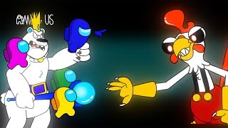 어몽어스 VS ROBLOX Cluckys All Hidden Tapes  KDC Toons AMONG US ANIMATION [upl. by Bonine]