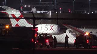 JSX plane had landing gear collapse during landing at Hobby Airport [upl. by Sofie]