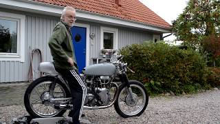 250 Velocette Honda Hybrid First startup [upl. by Newel]